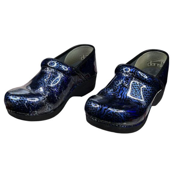 Dansko Women’s XP 2 Blue Black Slip On Clog Size 38 US 7.5/8 - Picture 6 of 11